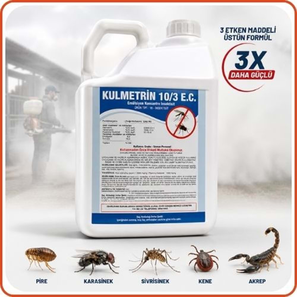 Kulmetrin 10/3 EC Kokulu Haşere Öldürücü | 1 Litre