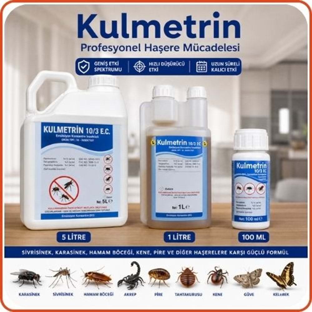 Kulmetrin 10/3 EC Kokulu Haşere Öldürücü | 1 Litre