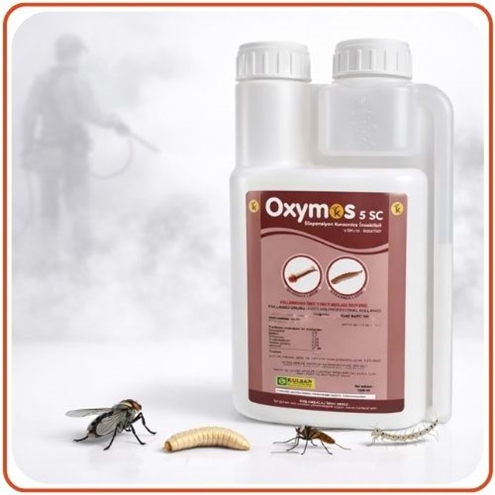 Oxymos 5 SC Larvasit Haşere | Karasinek | Sivrisinek | 1 Litre
