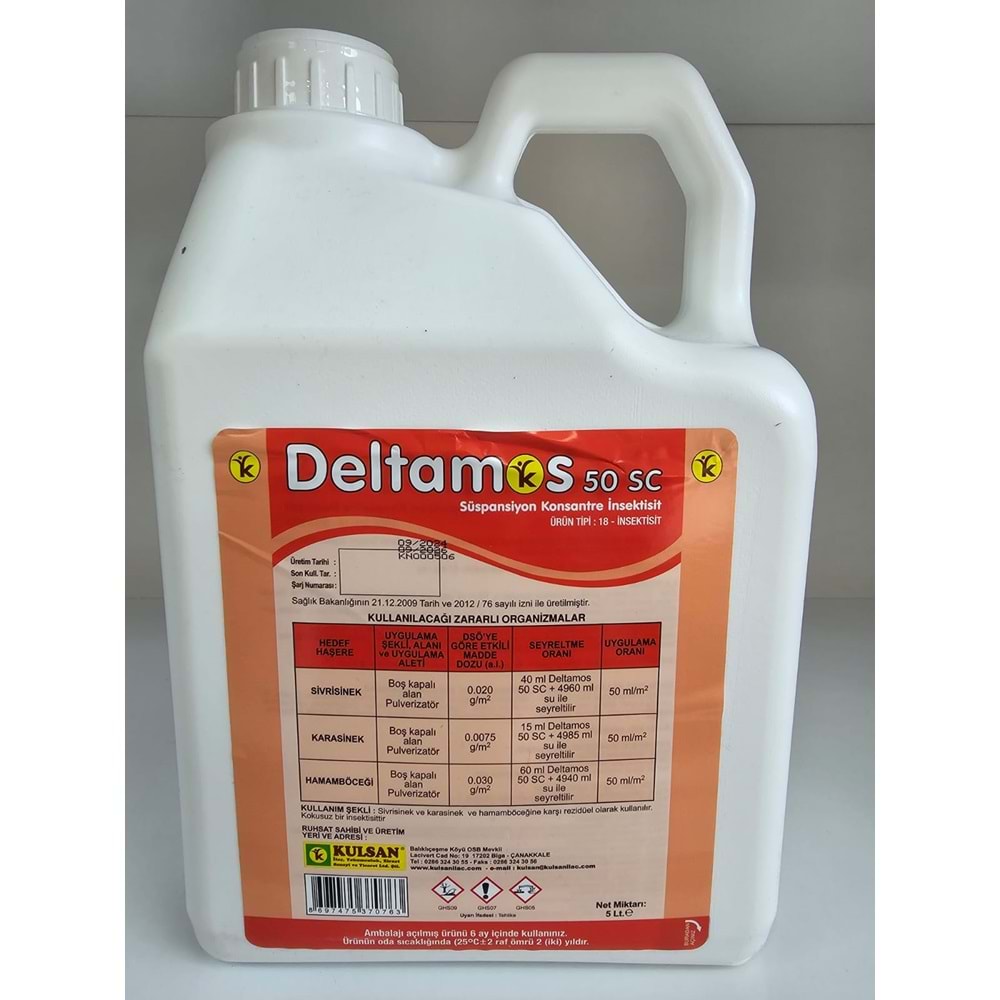 Deltamos 50 SC Kokusuz Haşere Öldürücü | 5 Litre