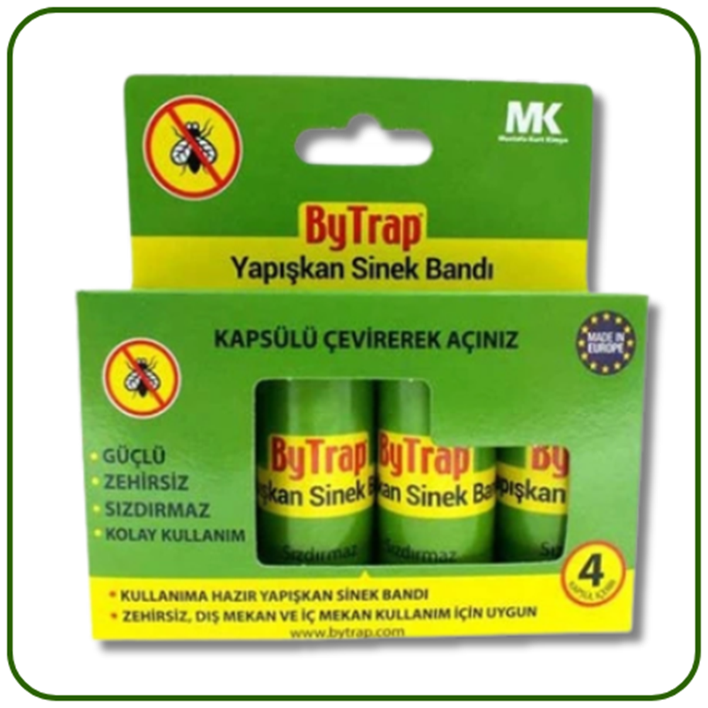 Bytrap Yapışkan Sinek Bandı | 1 Pakette 3 Rulo