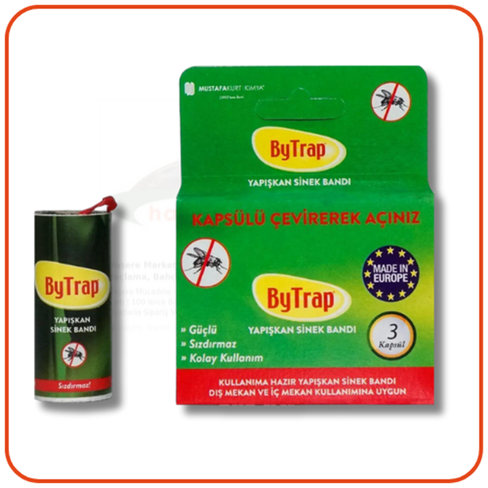 Bytrap Yapışkan Sinek Bandı | 1 Pakette 3 Rulo