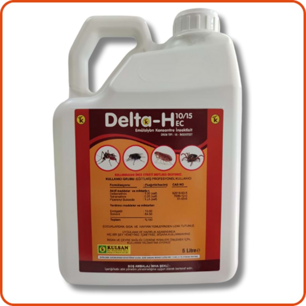 Delta-H 10/15 EC Kokulu Haşere Öldürücü | 5 Litre
