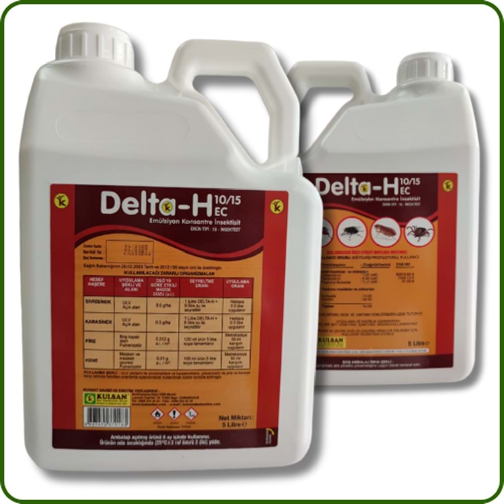 Delta-H 10/15 EC Kokulu Haşere Öldürücü | 5 Litre