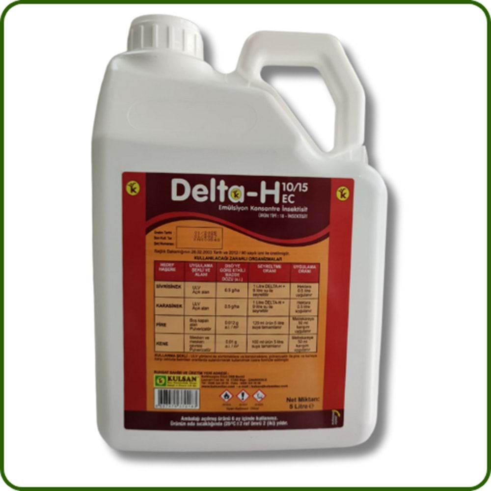 Delta-H 10/15 EC Kokulu Haşere Öldürücü | 5 Litre