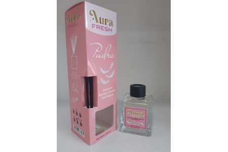 Aura Fresh Bermet Kimya Pudra Bambu Çubuklu Dekoratif Oda Kokusu| 100 Ml