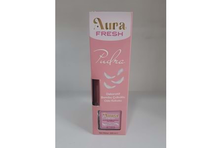 Aura Fresh Bermet Kimya Pudra Bambu Çubuklu Dekoratif Oda Kokusu| 100 Ml