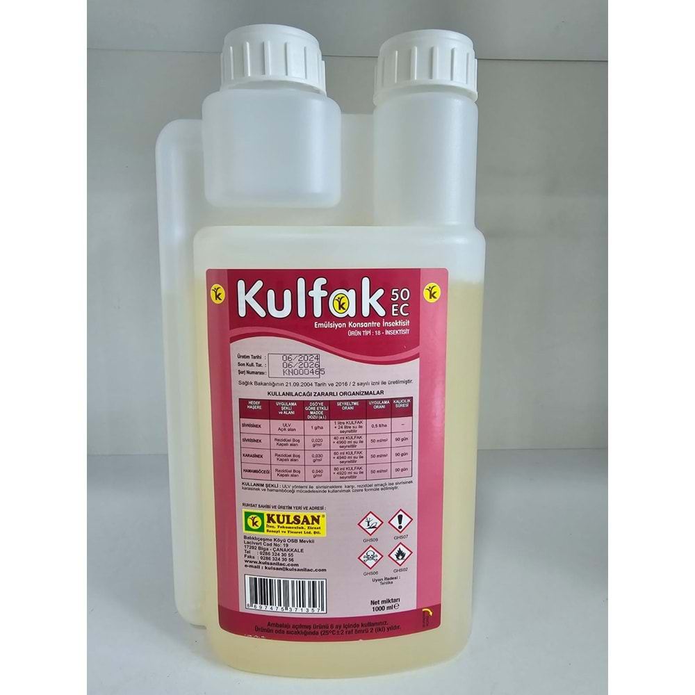 Kulfak 50 EC Kokulu Haşere Öldürücü | 1 Litre