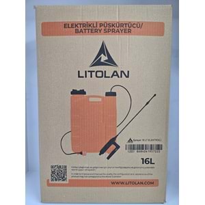 Litolan Akülü-Şarjlı Otomatik Sırt İlaçlama Pompası | 16 Litre