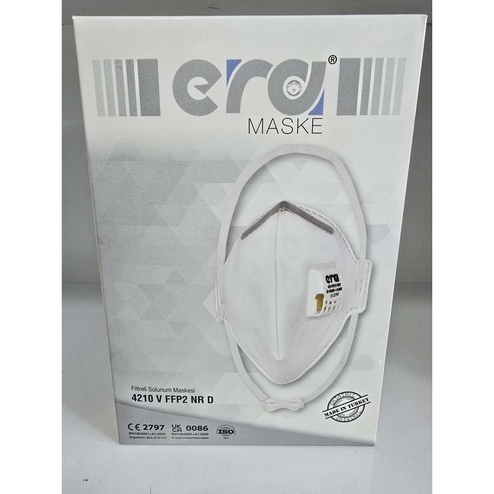 Era Filtreli Katlanır Solunum Maskesi 4210 v ffp2 NR D 15 adet