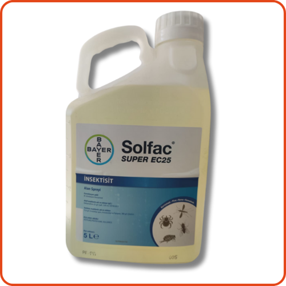 Bayer Envu Solfac Süper EC 25 Kokulu Haşere Öldürücü | 5 Litre