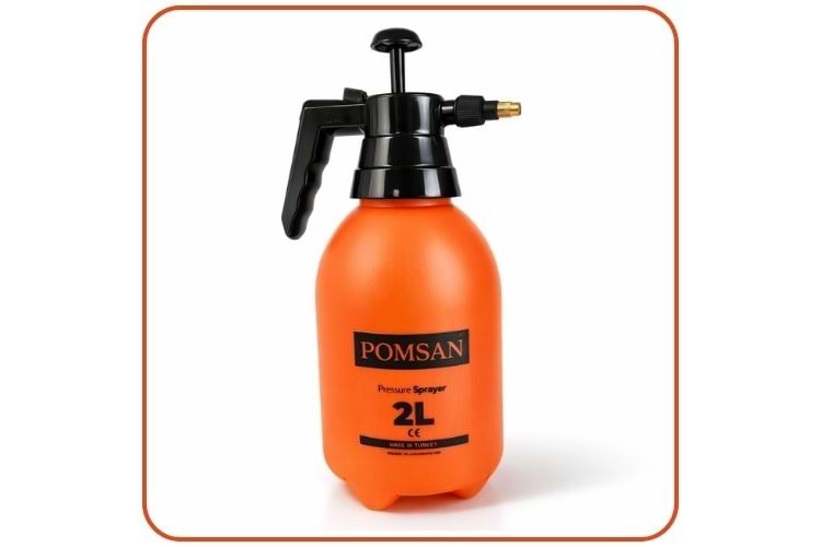 Pomsan Metal Uçlu Mekanik El Tipi İlaçlama Pompası | 2 Litre