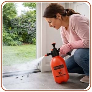 Pomsan Metal Uçlu Mekanik El Tipi İlaçlama Pompası | 2 Litre