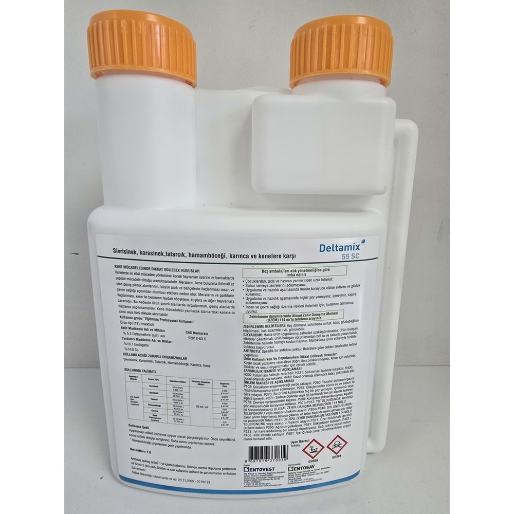 Deltamix 55 Sc Kokusuz Haşere Öldürücü | 1 Litre