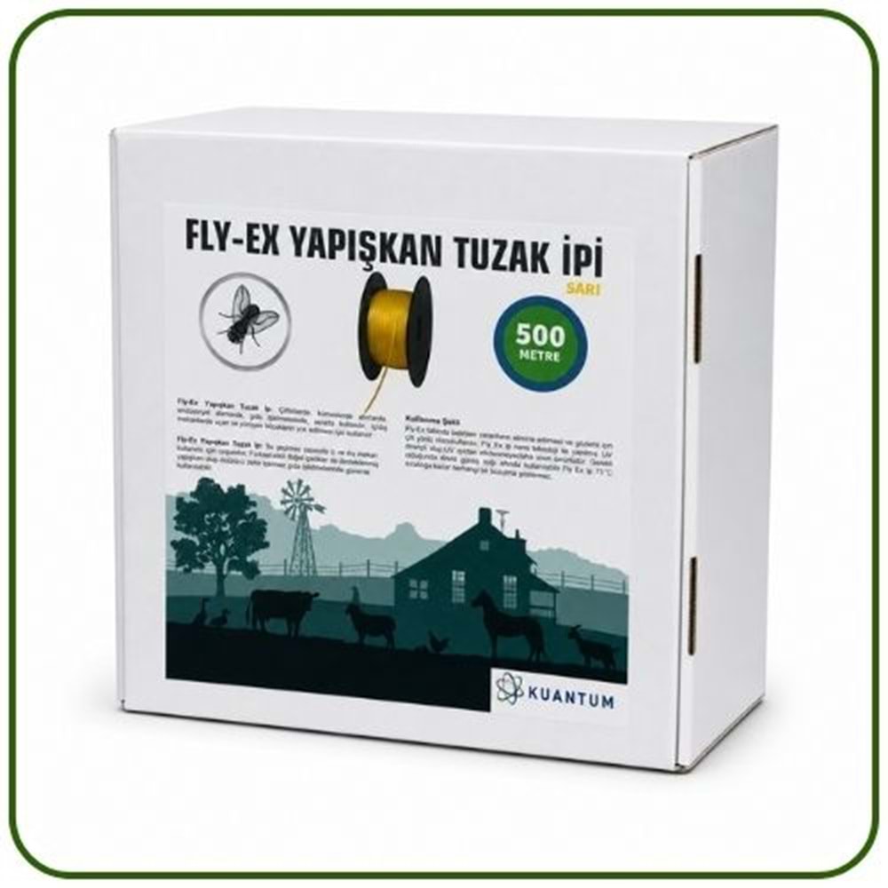 Fly-ex Yapışkan Karasinek İpi | 500 Metre
