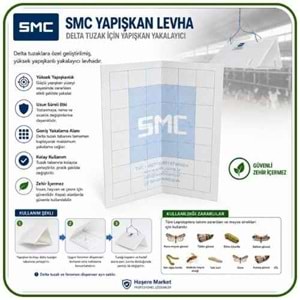 SMC Delta Tuzaklar İçin Yapışkan Tabla | Feromon ve Delta Tuzak Ayrı Satılır