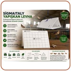 Sigmaitaly Delta Tuzaklar İçin Yapışkan Tabla | Feromon ve Delta Tuzak Ayrı Satılır