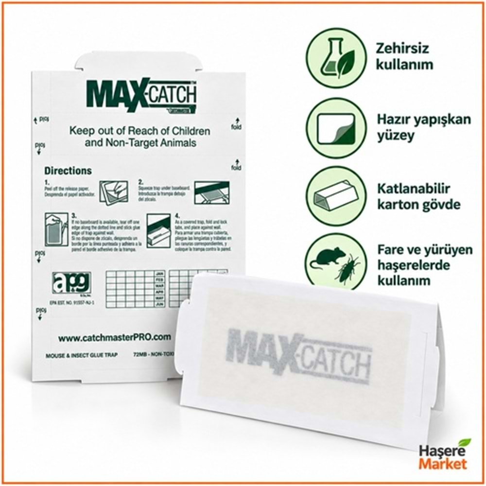 Max-catch Karton Fare Yapışkan Tuzakları