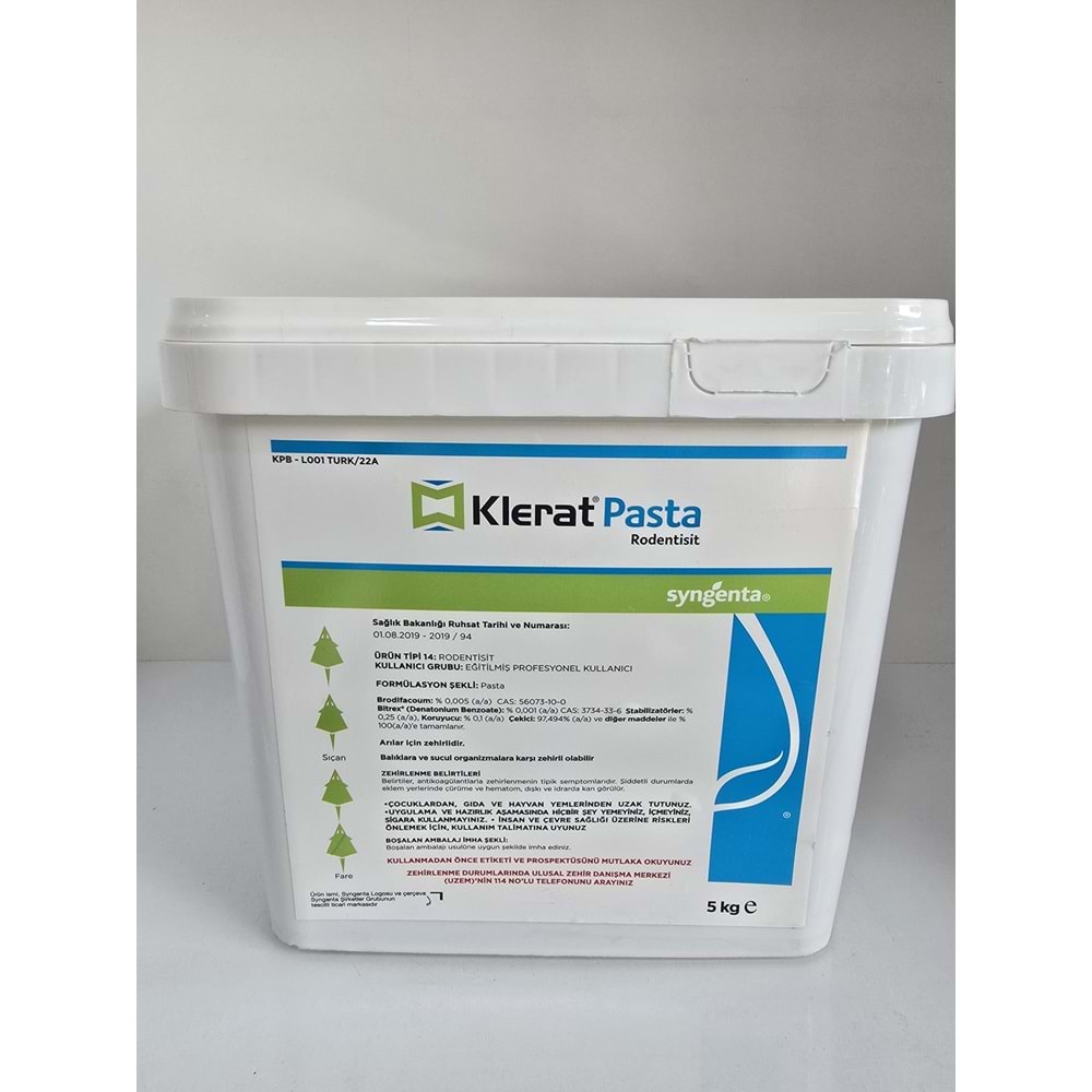 Klerat Pasta Fare Zehiri | 5 Kg
