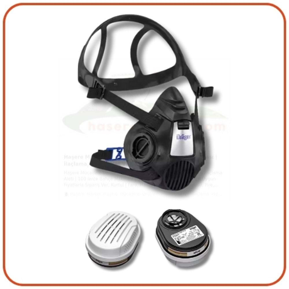 Drager X-PLORE 3300 Yarım Yüz Gaz Maske | Filtre ve Maske Takım