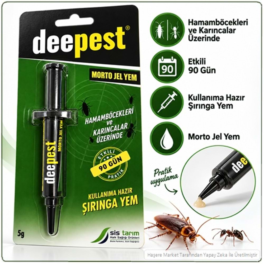 Deepest Morto Hamamböceği ve Karınca Jel İlacı | 5 Gr
