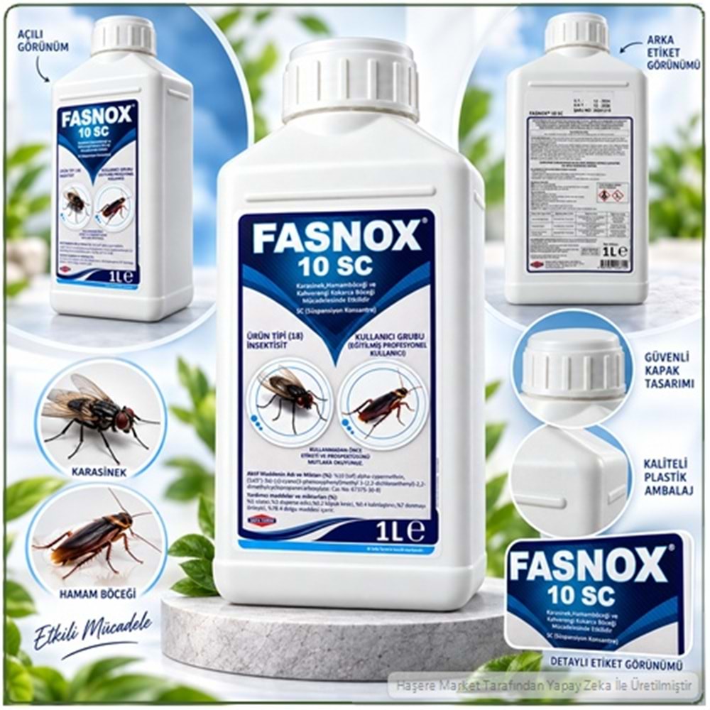 Fasnox SC 10 Kokusuz Haşere İlacı | 1 litre