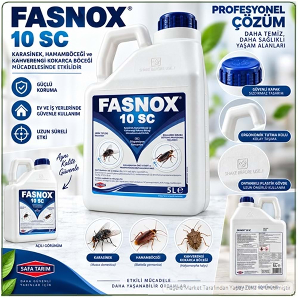 Fasnox SC 10 Kokusuz Haşere İlacı | 5 litre