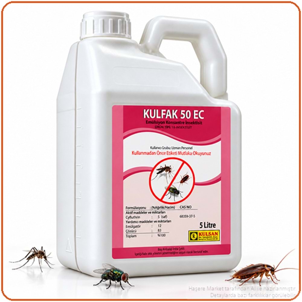 Kulfak 50 EC Kokulu Haşere İlacı | 5 Litre