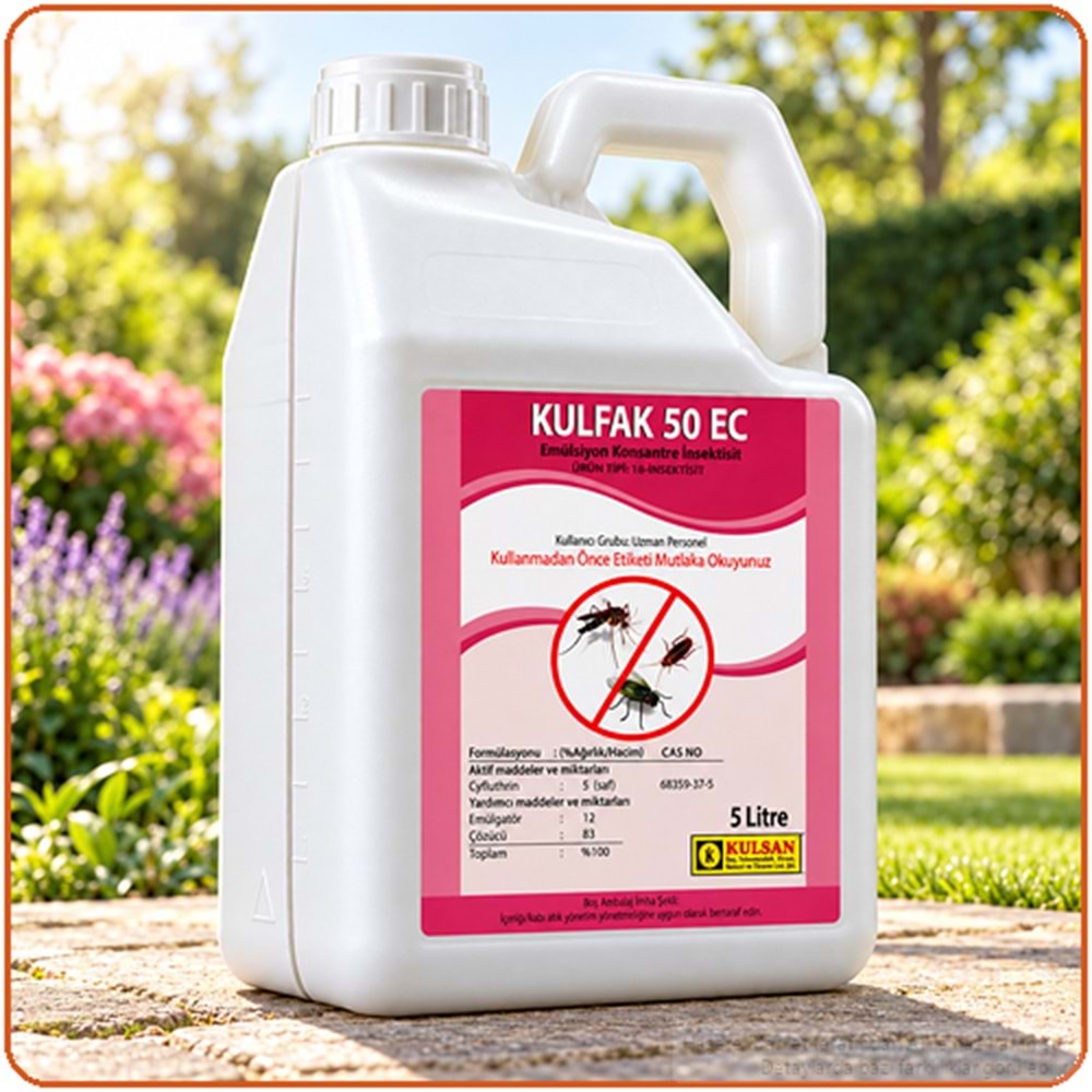 Kulfak 50 EC Kokulu Haşere İlacı | 5 Litre