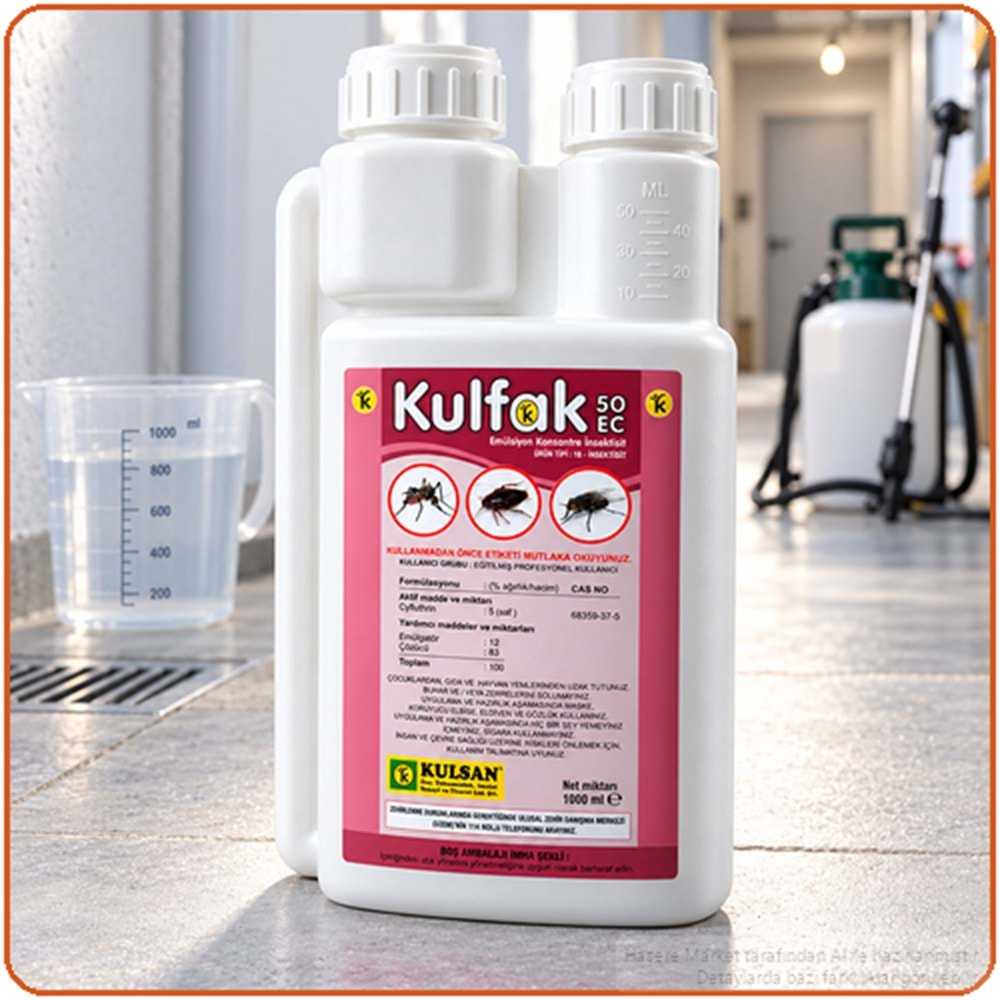 Kulfak 50 EC Kokulu Haşere İlacı | 1 Litre