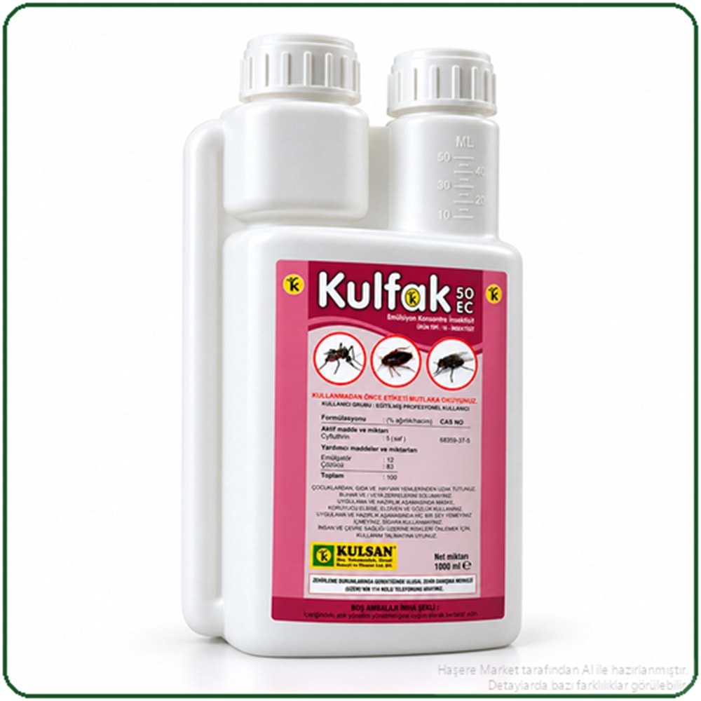 Kulfak 50 EC Kokulu Haşere İlacı | 1 Litre