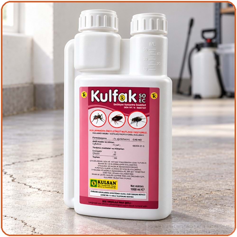 Kulfak 50 EC Kokulu Haşere İlacı | 1 Litre