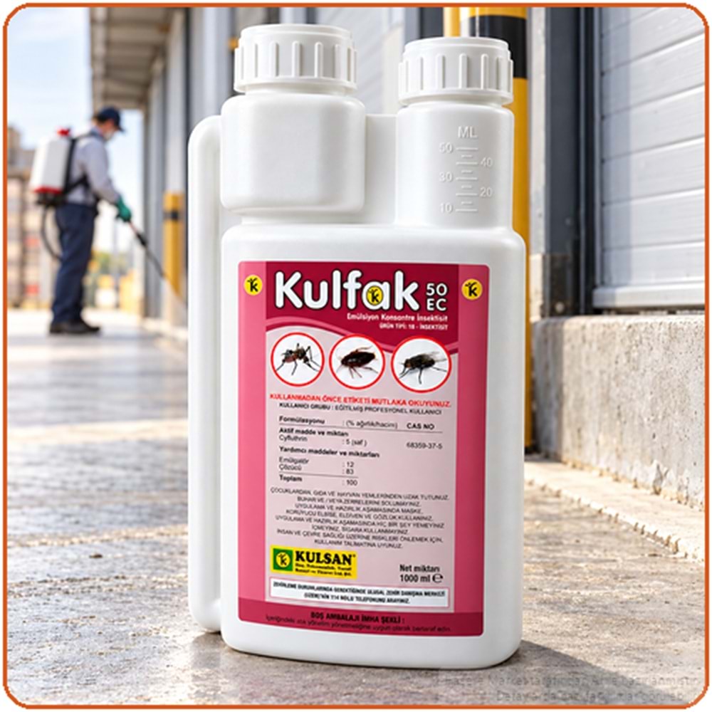 Kulfak 50 EC Kokulu Haşere İlacı | 1 Litre