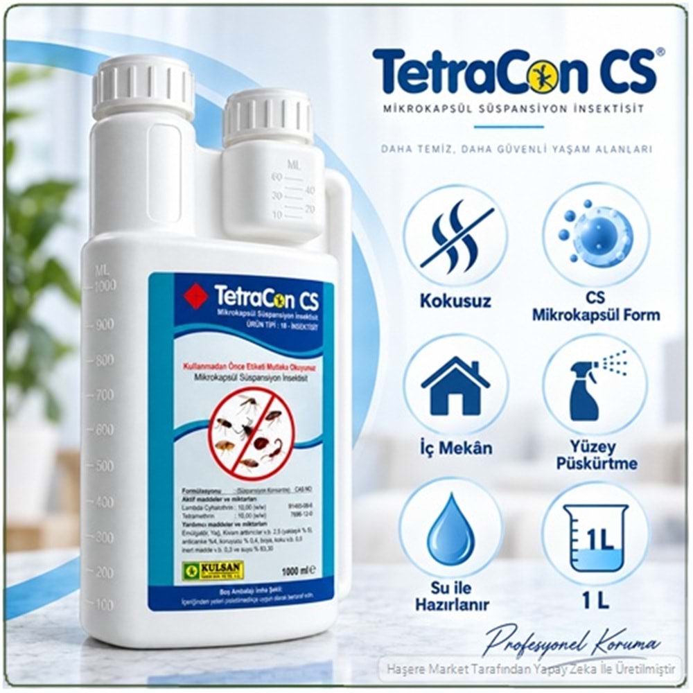 Tetracon CS Mikrokapsül Süspansiyon Haşere İlacı | 1 litre